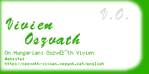 vivien oszvath business card